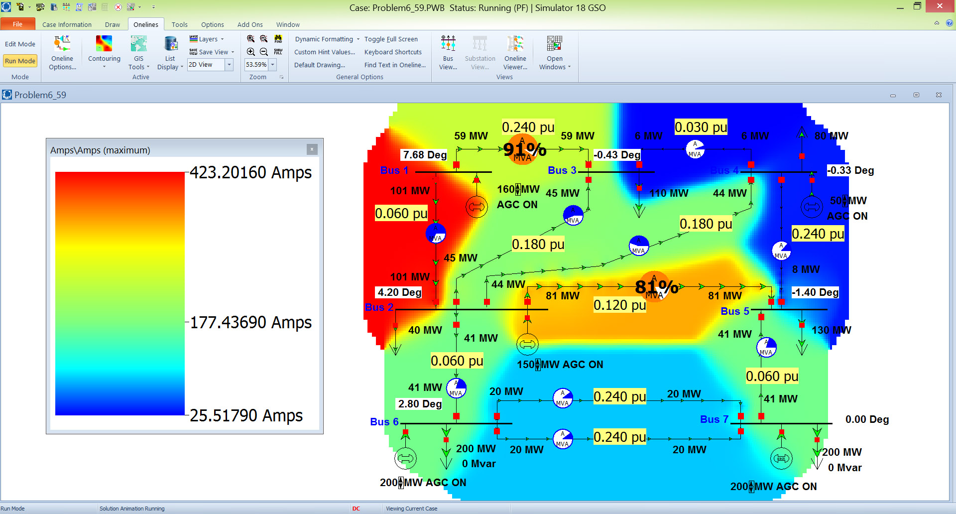 power world simulator case example files